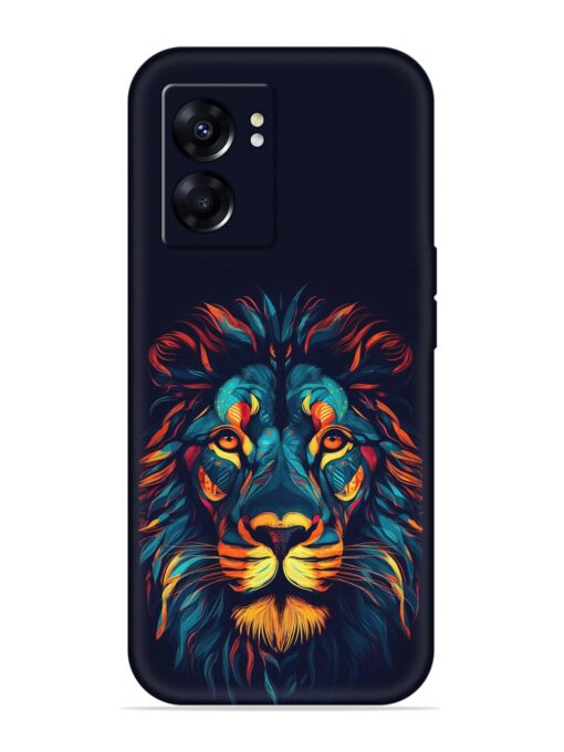 Colorful Lion Embossed Soft Silicone Case for Oppo A57 (5G) Zapvi