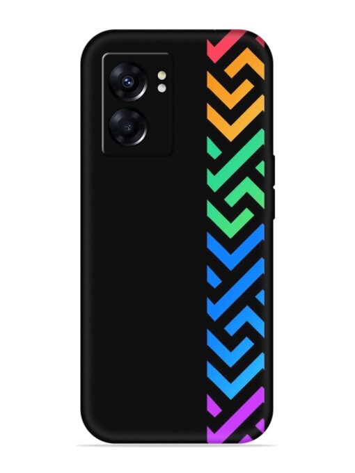 Colorshape Stripes Embossed Soft Silicone Case for Oppo A57 (5G)