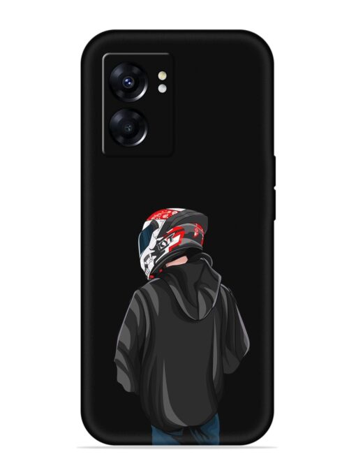 Motorcycle Rider Embossed Soft Silicone Case for Oppo A57 (5G) Zapvi