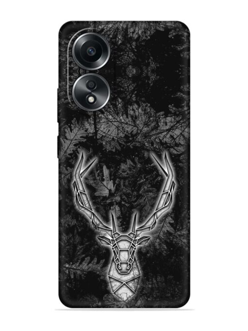 Ancient Deer Embossed Soft Silicone Case for Oppo A58