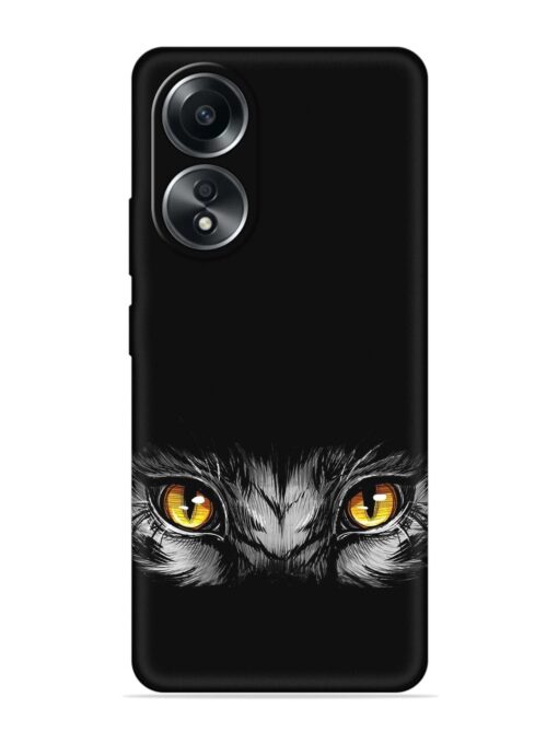 Scary Eye Embossed Soft Silicone Case for Oppo A58