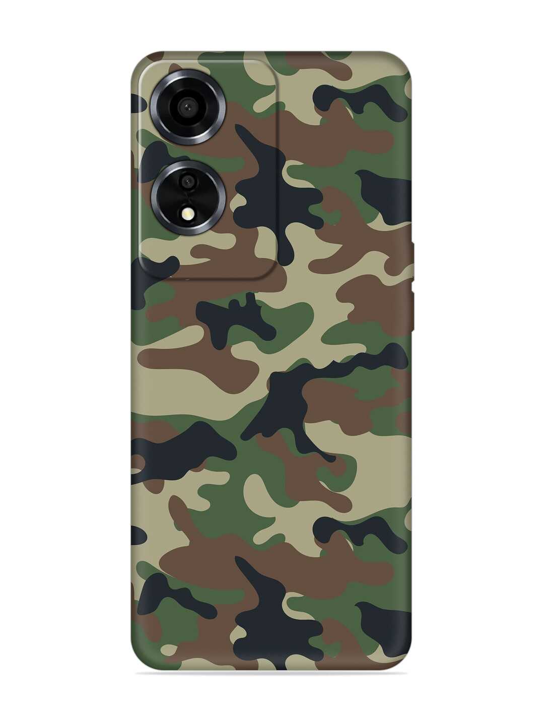 Buy Army Military Camouflage Dark Green Embossed Soft Silicone Case for  Oppo A59 (5G) at 149 Only Zapvi