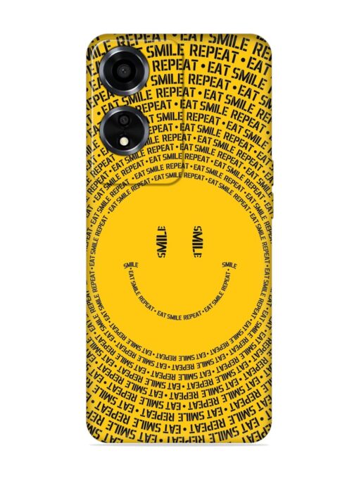 Smiley Embossed Soft Silicone Case for Oppo A59 (5G)