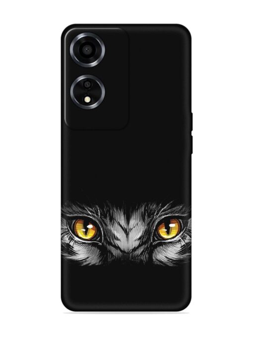 Scary Eye Embossed Soft Silicone Case for Oppo A59 (5G)