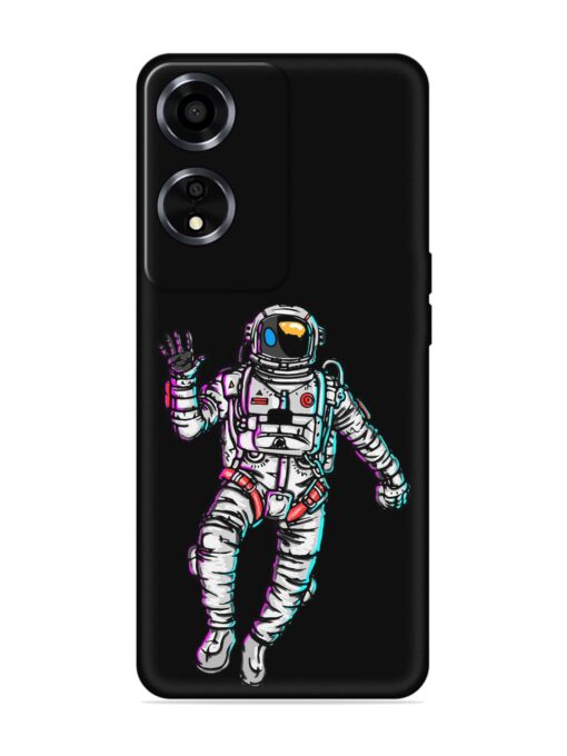 Spaceman Embossed Soft Silicone Case for Oppo A59 (5G)