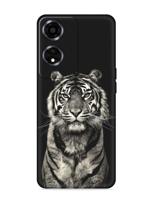 Tiger Art Embossed Soft Silicone Case for Oppo A59 (5G)