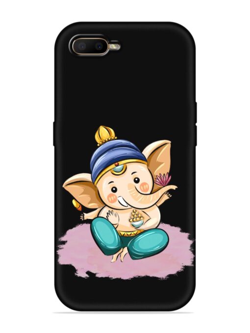 Bal Ganesh Vector Art Embossed Soft Silicone Case for Oppo A5S Zapvi