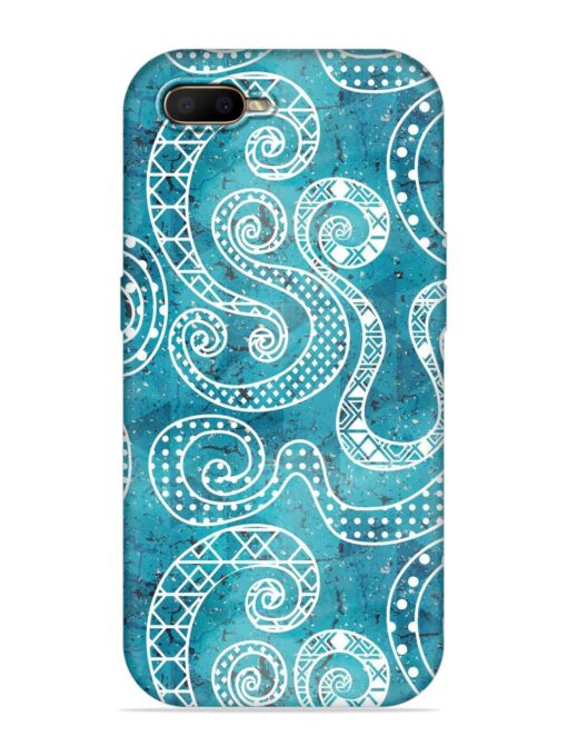 Vintage Curved Seamless Embossed Soft Silicone Case for Oppo A5S Zapvi