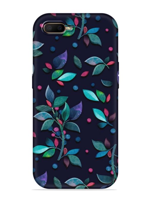 Decorative Watercolor Flower Embossed Soft Silicone Case for Oppo A5S Zapvi