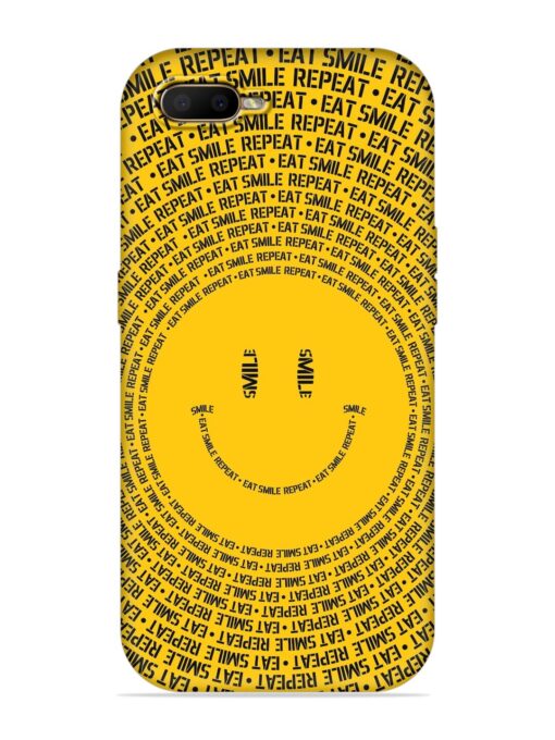 Smiley Embossed Soft Silicone Case for Oppo A5S Zapvi