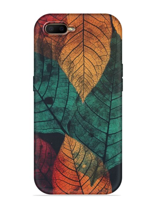 Leaves Artwork Embossed Soft Silicone Case for Oppo A5S Zapvi