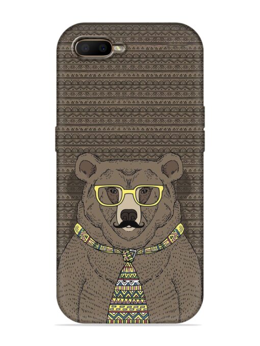 Grizzly Bear Embossed Soft Silicone Case for Oppo A5S Zapvi