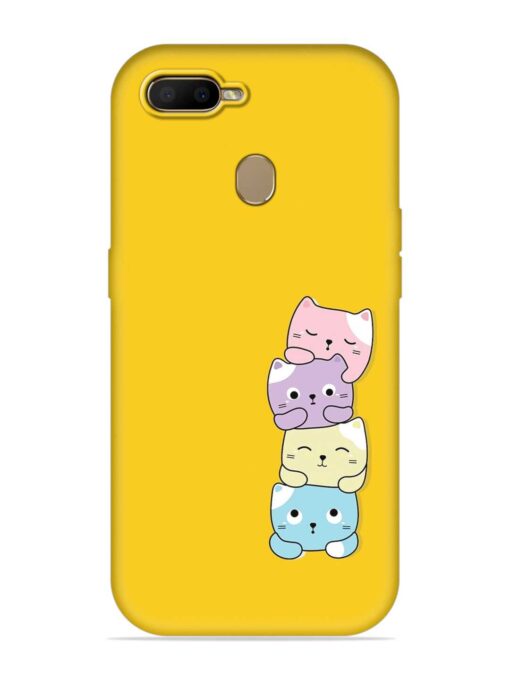 Cartoon Anime Embossed Soft Silicone Case for Oppo A7 Zapvi