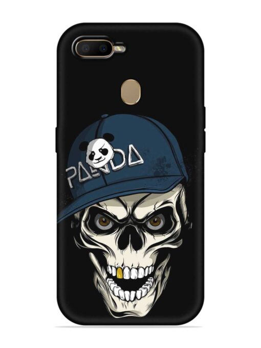 Panda Skull Embossed Soft Silicone Case for Oppo A7 Zapvi