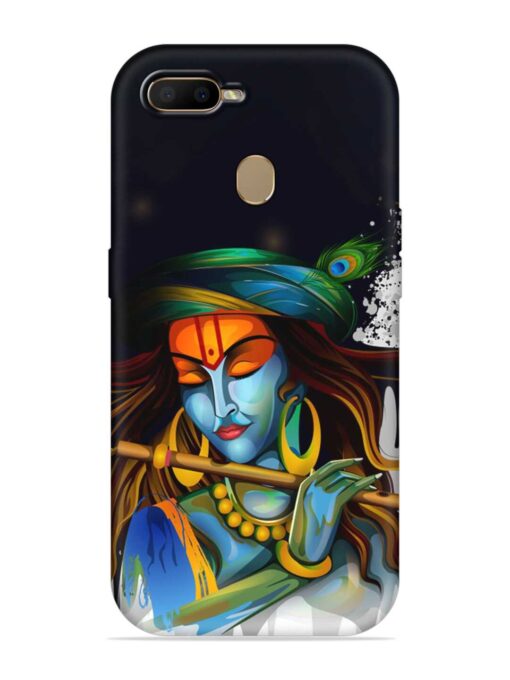 Krishna Art Embossed Soft Silicone Case for Oppo A7 Zapvi