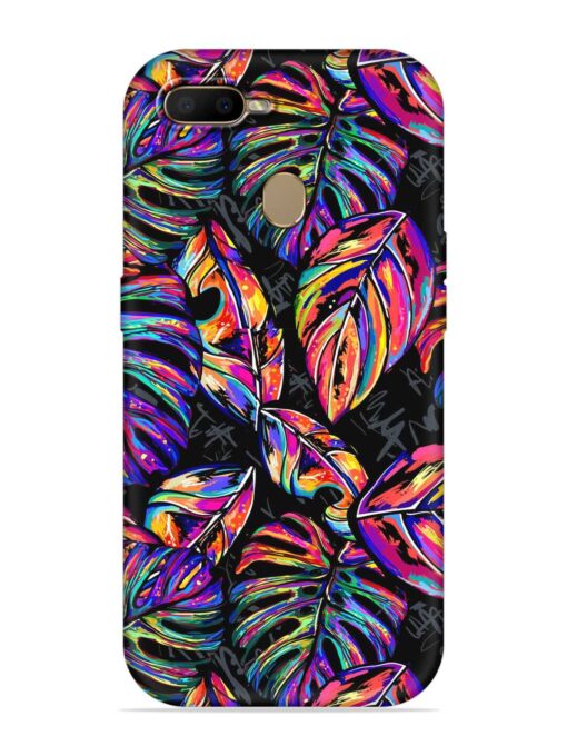 Tropical Seamless Vector Embossed Soft Silicone Case for Oppo A7 Zapvi