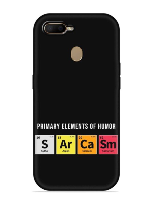 Primary Elements Humor Embossed Soft Silicone Case for Oppo A7