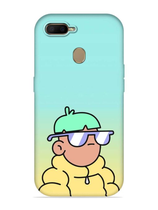 Doodles Cool Character Embossed Soft Silicone Case for Oppo A7 Zapvi