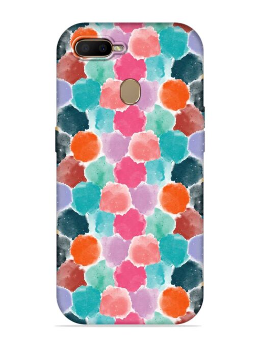 Colorful Seamless Pattern Embossed Soft Silicone Case for Oppo A7