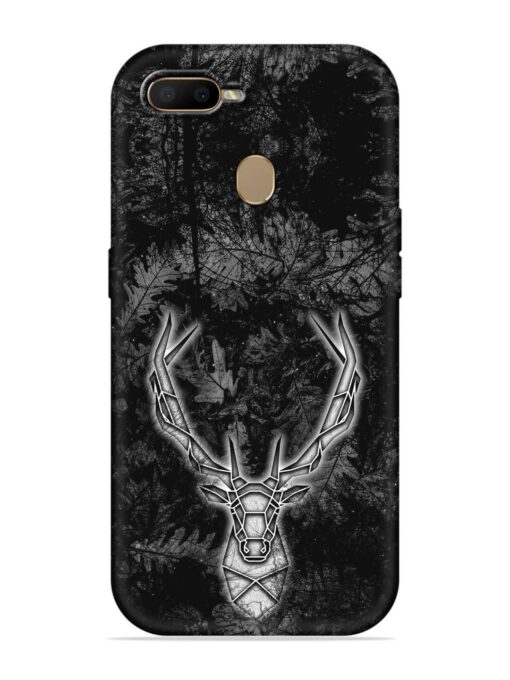 Ancient Deer Embossed Soft Silicone Case for Oppo A7