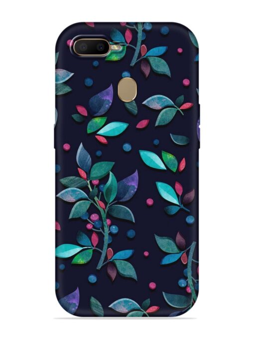 Decorative Watercolor Flower Embossed Soft Silicone Case for Oppo A7 Zapvi