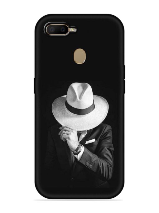 Men Under Hat Embossed Soft Silicone Case for Oppo A7 Zapvi