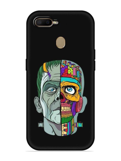 Men Vs Skull Embossed Soft Silicone Case for Oppo A7 Zapvi