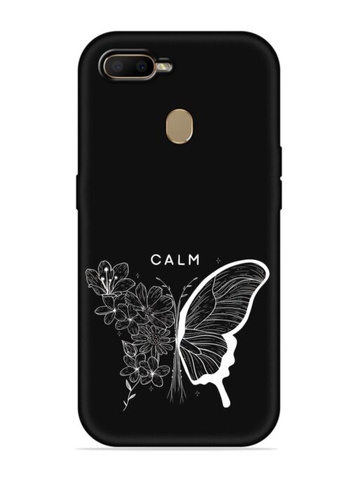 Calm Embossed Soft Silicone Case for Oppo A7 Zapvi