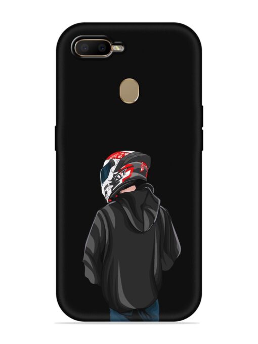 Motorcycle Rider Embossed Soft Silicone Case for Oppo A7 Zapvi