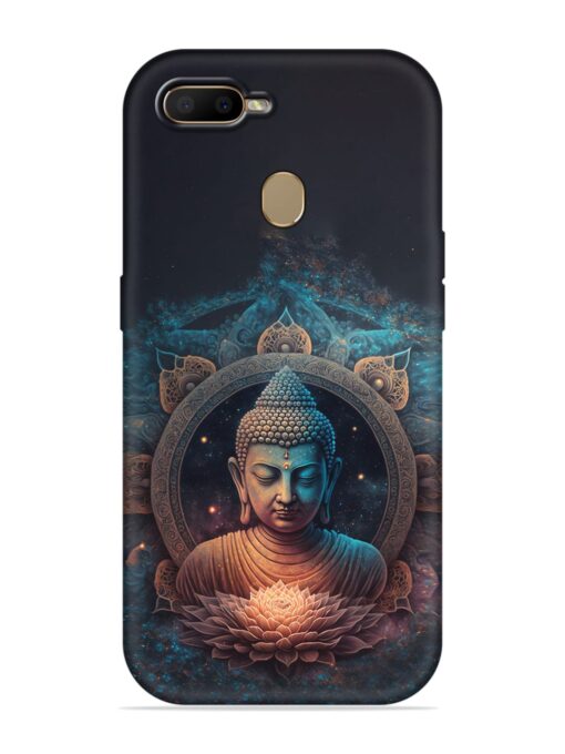 Gautam Buddha Embossed Soft Silicone Case for Oppo A7 Zapvi