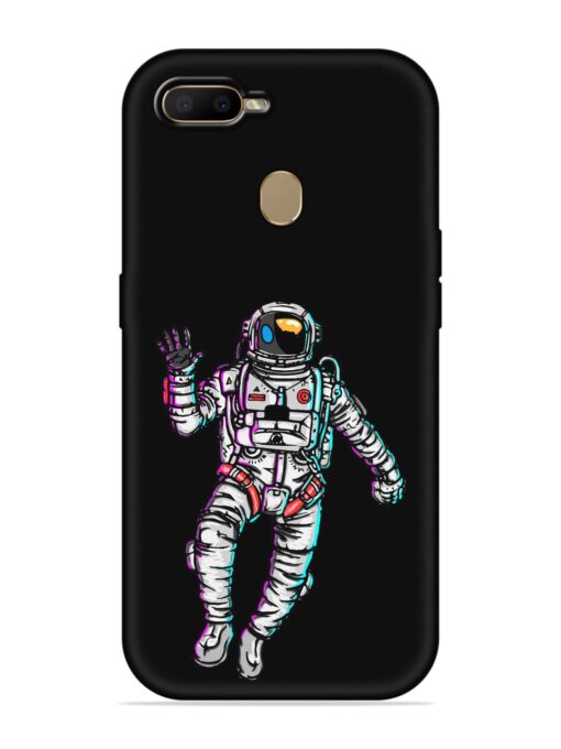 Spaceman Embossed Soft Silicone Case for Oppo A7 Zapvi