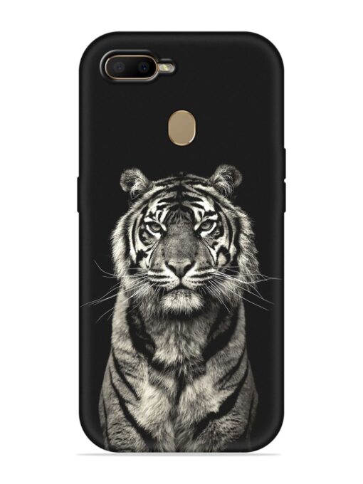 Tiger Art Embossed Soft Silicone Case for Oppo A7 Zapvi