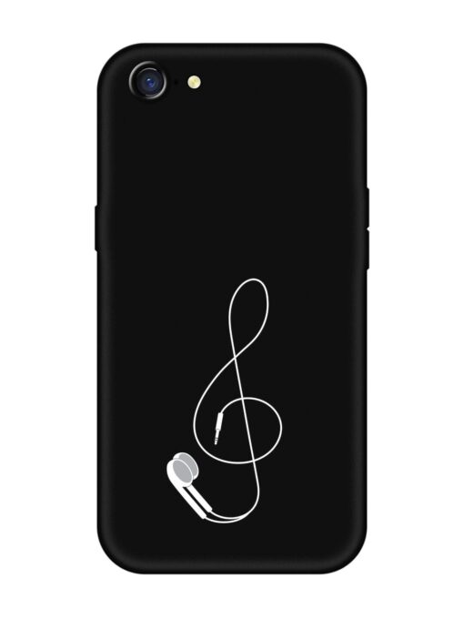 Music Earphone Vector Embossed Soft Silicone Case for Oppo A71 Zapvi