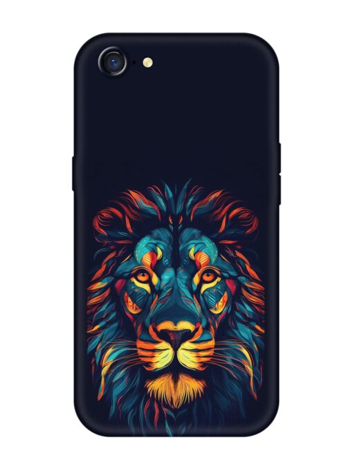 Colorful Lion Embossed Soft Silicone Case for Oppo A71