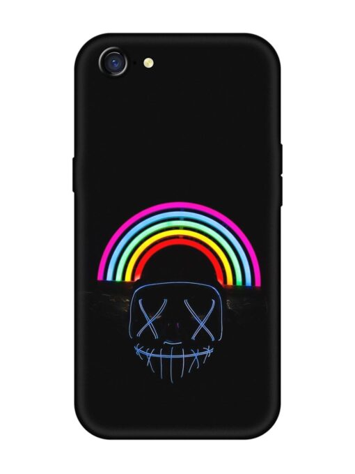 Mask Rainbow Embossed Soft Silicone Case for Oppo A71 Zapvi