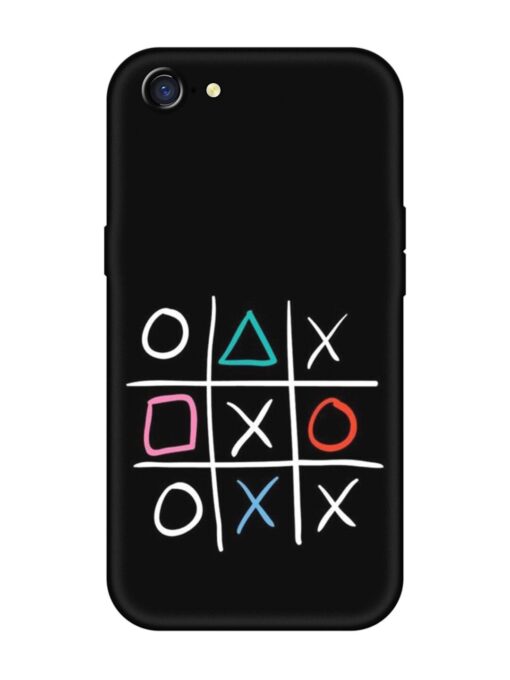 Super Neon Tic-Tac-Toe Embossed Soft Silicone Case for Oppo A71