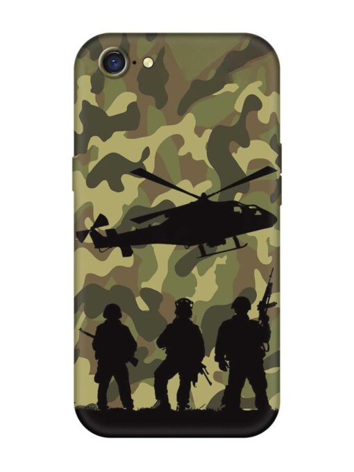 Army Heros Embossed Soft Silicone Case for Oppo A71K Zapvi