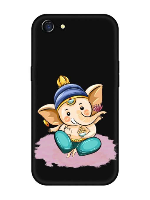 Bal Ganesh Vector Art Embossed Soft Silicone Case for Oppo A71K Zapvi