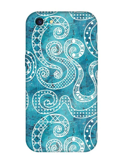 Vintage Curved Seamless Embossed Soft Silicone Case for Oppo A71K