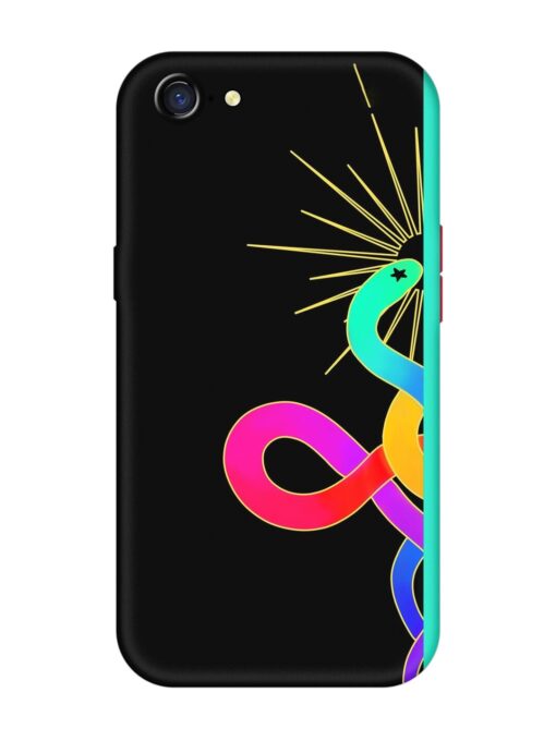 Art Geometric Abstraction Embossed Soft Silicone Case for Oppo A71K Zapvi