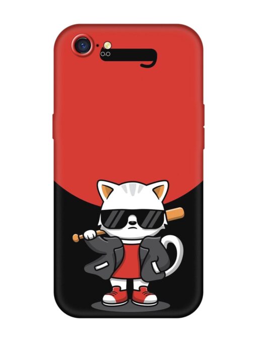 Cool Little Bear Cartoon Embossed Soft Silicone Case for Oppo A71K Zapvi