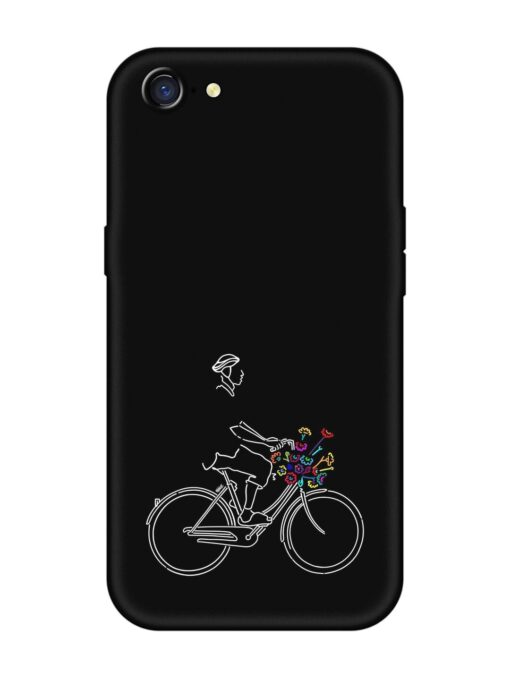 Minimalist Cycle Art Embossed Soft Silicone Case for Oppo A71K