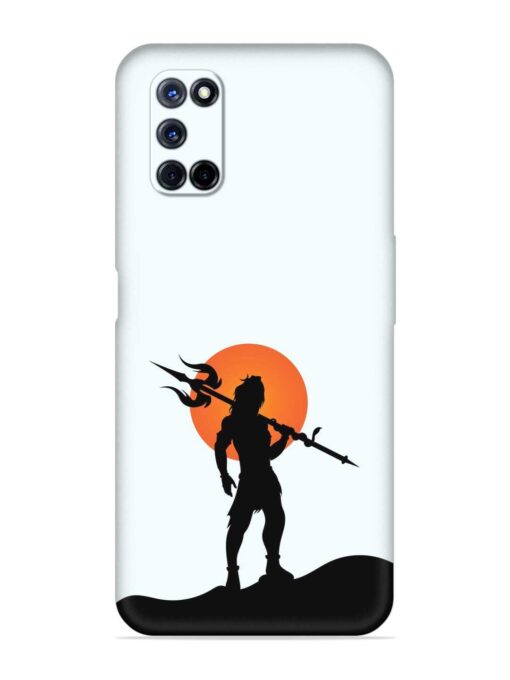 Lord Mahadev Trendy Embossed Soft Silicone Case for Oppo A72 Zapvi