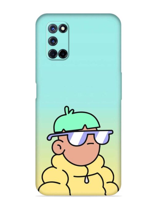 Doodles Cool Character Embossed Soft Silicone Case for Oppo A72