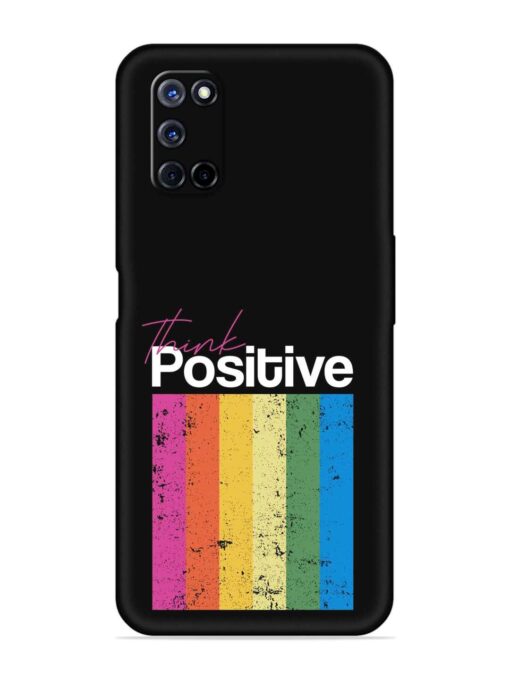 Think Positive Typography Embossed Soft Silicone Case for Oppo A72