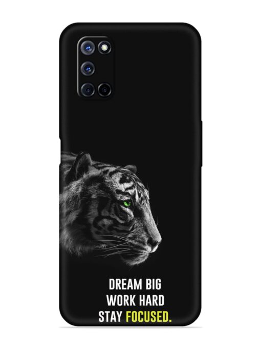 Dream Big Work Hard Embossed Soft Silicone Case for Oppo A72 Zapvi