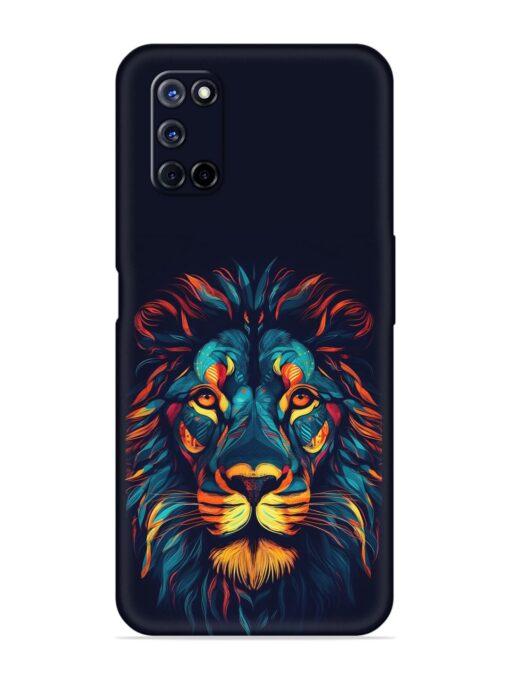 Colorful Lion Embossed Soft Silicone Case for Oppo A72 Zapvi