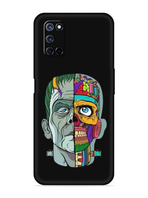 Men Vs Skull Embossed Soft Silicone Case for Oppo A72