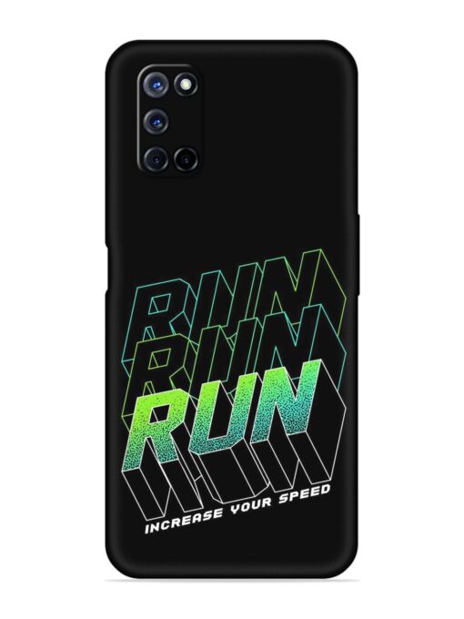 Run Embossed Soft Silicone Case for Oppo A72 Zapvi