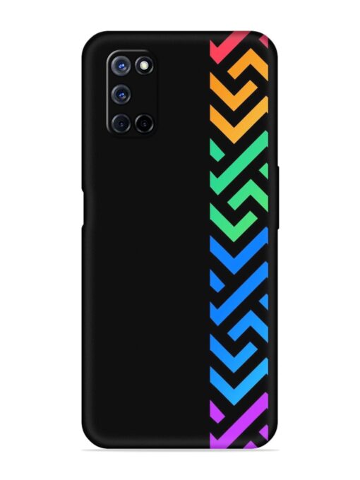 Colorshape Stripes Embossed Soft Silicone Case for Oppo A72